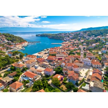 Lais Puzzle - Luftaufnahme der Bucht von Jelsa und der Uferpromenade auf der Insel Hvar - 1.000 Teile