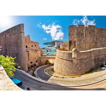 Lais Puzzle - Blick auf die Stadtmauern und den Hafen von Dubrovnik, UNESCO-Weltkulturerbe - 1.000 Teile