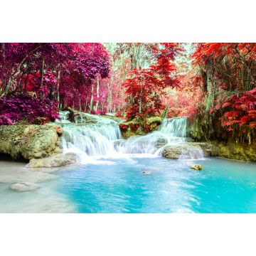 Lais Puzzle - Regenwald-Wasserfall, Tat Kuang Si Wasserfall in Luang Prabang, Laos - 2.000 Teile