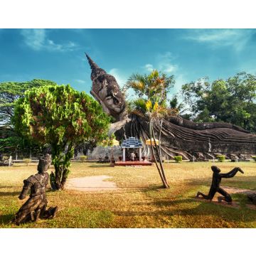 Lais Puzzle - Erstaunliche Aussicht auf Mythologie und religiöse Statuen im Wat Xieng Khuan Buddha Park. Vientiane, Laos - 40, 100, 200, 500, 1.000 & 2.000 Teile