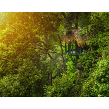 Lais Puzzle - Baumhaus für den Rückzug in die Natur inmitten üppiger Bäume in Laos - 40, 100, 200, 500, 1.000 & 2.000 Teile