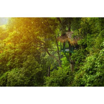 Lais Puzzle - Baumhaus für den Rückzug in die Natur inmitten üppiger Bäume in Laos - 2.000 Teile