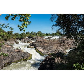 Lais Puzzle - Somphamit-Wasserfälle oder Liphi-Wasserfälle auf der Insel Don Khone in Laos - 2.000 Teile
