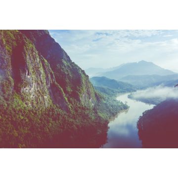Lais Puzzle - Luftaufnahme der Berge und des Flusses Nong Khiaw. Nord-Laos. Südostasien - 2.000 Teile