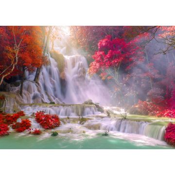 Lais Puzzle - Wasserfall im Regenwald (Tat Kuang Si Wasserfälle in Luang Prabang, Laos) - 1.000 Teile