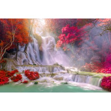 Lais Puzzle - Wasserfall im Regenwald (Tat Kuang Si Wasserfälle in Luang Prabang, Laos) - 2.000 Teile