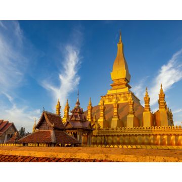 Lais Puzzle - Pha That Luang ist eine goldene große buddhistische Stupa und das wichtigste Nationaldenkmal in Laos und Nationalsymbol, Vientiane, Laos - 40, 100, 200, 500, 1.000 & 2.000 Teile
