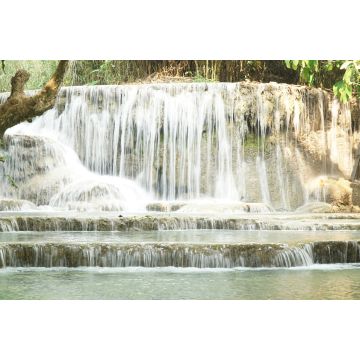 Lais Puzzle - Kuang Si Wasserfall und Teiche im tropischen Regenwald in Laos - 2.000 Teile