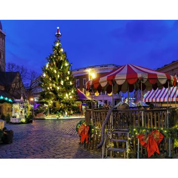Lais Puzzle - Domplatz und Weihnachtsbaum in der Nacht in Riga - 40, 100, 200, 500, 1.000 & 2.000 Teile