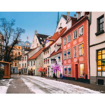 Lais Puzzle - Riga, Lettland. Dekorierte Fassaden alter Häuser in der Meistaru-Straße - 40, 100, 200, 500, 1.000 & 2.000 Teile