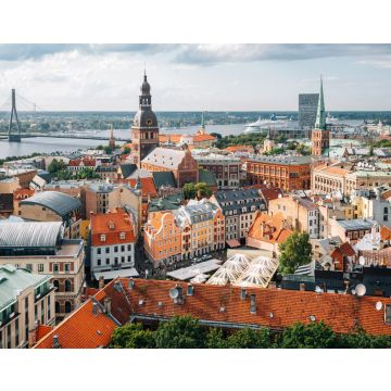 Lais Puzzle - Panoramablick auf die Altstadt von Riga von der Sternwarte der St. Peterskirche in Lettland - 40, 100, 200, 500, 1.000 & 2.000 Teile