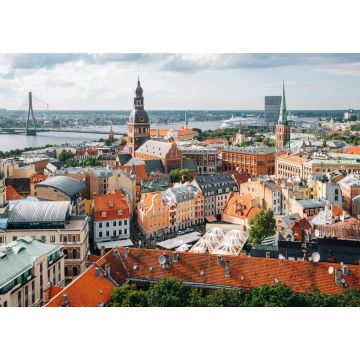 Lais Puzzle - Panoramablick auf die Altstadt von Riga von der Sternwarte der St. Peterskirche in Lettland - 1.000 Teile