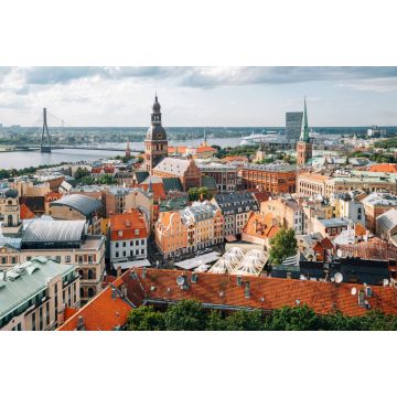 Lais Puzzle - Panoramablick auf die Altstadt von Riga von der Sternwarte der St. Peterskirche in Lettland - 2.000 Teile