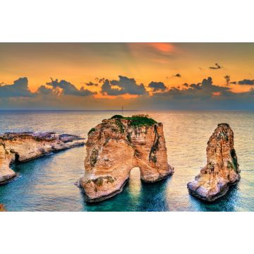 Lais Puzzle - Raouche oder Taubenfelsen in Beirut, Libanon - 2.000 Teile