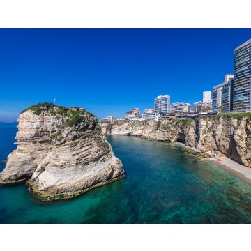 Lais Puzzle - Raouche Rocks, auch Pigeon Rock genannt, in Beirut, der Hauptstadt des Libanon - 40, 100, 200, 500, 1.000 & 2.000 Teile