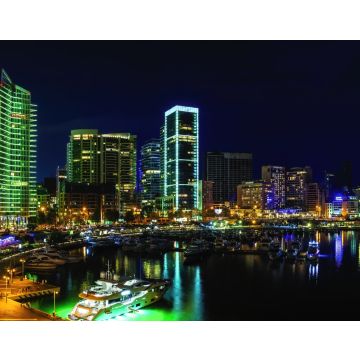 Lais Puzzle - Ein Panoramafoto der Skyline von Beirut Waterfront - Nacht, Libanon - 40, 100, 200, 500, 1.000 & 2.000 Teile