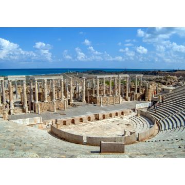 Lais Puzzle - Das Amphitheater in einer der am besten erhaltenen römischen Kolonien an der afrikanischen Küste des Mittelmeeres im heutigen Libyen - 1.000 Teile