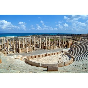 Lais Puzzle - Das Amphitheater in einer der am besten erhaltenen römischen Kolonien an der afrikanischen Küste des Mittelmeeres im heutigen Libyen - 2.000 Teile