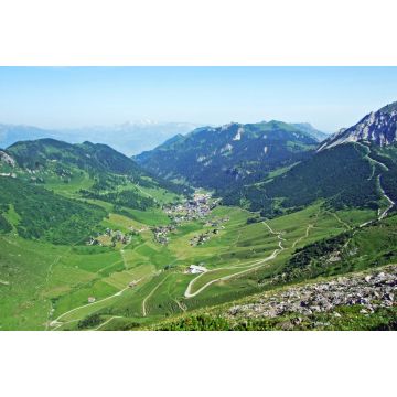 Lais Puzzle - Blick auf das Malbuntal und das Skigebiet Malbun von den Hängen der Liechtensteiner Alpen - Malbun, Liechtenstein - 2.000 Teile