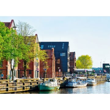 Lais Puzzle - Schiffe im Ufer des Flusses Dane Altstadt Klaipeda - 1.000 Teile