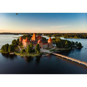 Lais Puzzle - Luftaufnahme der Burg der Insel Trakai in Trakai, Litauen - 1.000 Teile