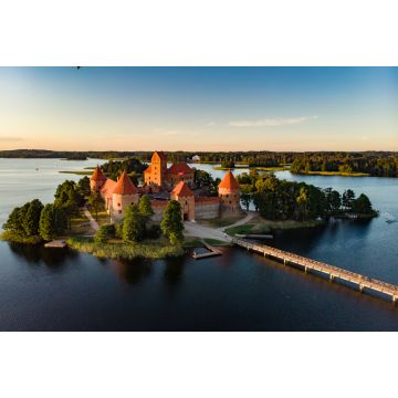 Lais Puzzle - Luftaufnahme der Burg der Insel Trakai in Trakai, Litauen - 2.000 Teile