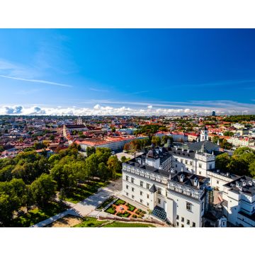 Lais Puzzle - Luftaufnahme der Altstadt von Vilnius, Litauen mit dem Palast der Großherzöge von Litauen im Vordergrund - 40, 100, 200, 500, 1.000 & 2.000 Teile