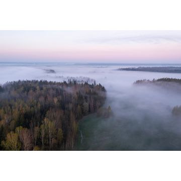 Lais Puzzle - Schöner nebliger Morgen in einer litauischen Landschaft - 2.000 Teile
