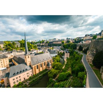 Lais Puzzle - Panoramablick auf die Stadt Luxemburg, an einem bewölkten Tag - 1.000 Teile