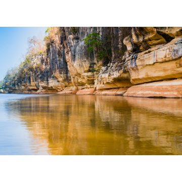 Lais Puzzle - Beeindruckende Steinformationen, die sich im Manambolo-Fluss spiegeln, Tsingy de Bemaraha Strict Nature Reserve, Madagaskar - 1.000 Teile