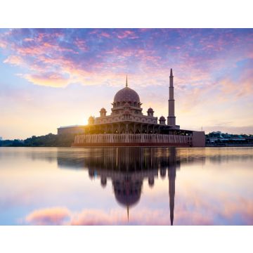 Lais Puzzle - Putra-Moschee bei Sonnenaufgang mit Spiegelung, Malaysia - 40, 100, 200, 500, 1.000 & 2.000 Teile