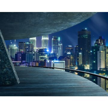 Lais Puzzle - Blick vom Balkon im Freien, Kuala Lumpur Stadt Nacht Nacht Szene - 40, 100, 200, 500, 1.000 & 2.000 Teile