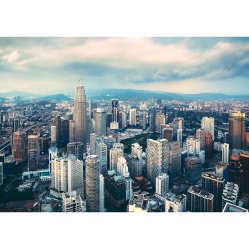 Lais Puzzle - Kuala Lumpur Stadt Skyline am Abend, Kuala Lumpur ist die Hauptstadt von Malaysia, Business District Bereich in Kuala Lumpur, Malaysia Vintage Farbton - 1.000 Teile