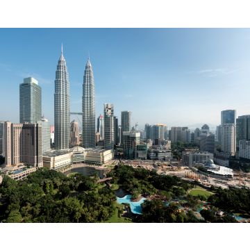 Lais Puzzle - Skyline von Kuala Lumpur und Wolkenkratzer in Malaysia. Downtown Geschäftsviertel Zentrum von Kuala Lumpur sehen Petronas Zwillingsturm in Malaysia. Asien - 40, 100, 200, 500, 1.000 & 2.000 Teile