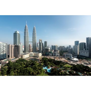 Lais Puzzle - Skyline von Kuala Lumpur und Wolkenkratzer in Malaysia. Downtown Geschäftsviertel Zentrum von Kuala Lumpur sehen Petronas Zwillingsturm in Malaysia. Asien - 2.000 Teile