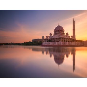 Lais Puzzle - Blick auf die Putra-Moschee bei Sonnenaufgang, Putrajaya, Malaysia - 40, 100, 200, 500, 1.000 & 2.000 Teile