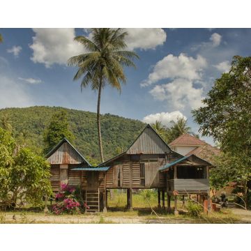 Lais Puzzle - Traditionelles Landhaus mit Palme, Dorf auf der Insel Penang, Malaysia - 40, 100, 200, 500, 1.000 & 2.000 Teile