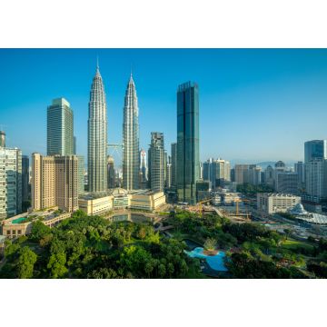 Lais Puzzle - Stadtbild von Kuala Lumpur Panorama bei Sonnenaufgang. Panoramabild eines Wolkenkratzers in Kuala Lumpur, Malaysia Skyline mit blauem Himmel - 1.000 Teile