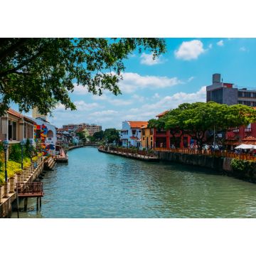 Lais Puzzle - Die Altstadt von Malakka und der Malakka-Fluss. UNESCO-Weltkulturerbe in Malaysia - 1.000 Teile