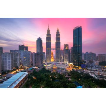 Lais Puzzle - Skyline von Kuala Lumpur in der Abenddämmerung, Stadtbild von Kuala Lumpur, dem Zentrum der Wirtschaft - 2.000 Teile