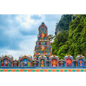 Lais Puzzle - Statue von Lord Muragan und Eingang zu den Batu-Höhlen in Kuala Lumpur, Malaysia - 2.000 Teile