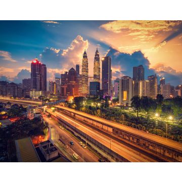 Lais Puzzle - Stadtbild der Skyline von Kuala Lumpur bei Sonnenaufgang in Malaysia - 40, 100, 200, 500, 1.000 & 2.000 Teile