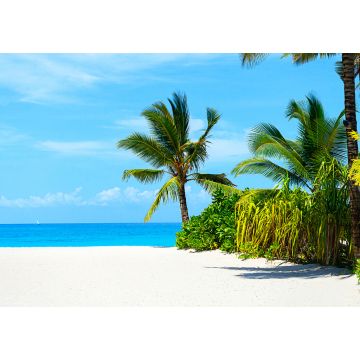 Lais Puzzle - Panoramablick auf einen schönen sonnigen Tag am Sandstrand auf den Malediven - 1.000 Teile