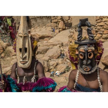 Lais Puzzle - Traditionelle Dogon-Holzmaske, Mali, Westafrika - 1.000 Teile