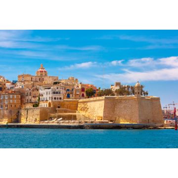 Lais Puzzle - Kai von Valletta mit traditionellen maltesischen Gebäuden mit bunten Fensterläden und Balkonen am sonnigen Tag, Valletta, Hauptstadt von Malta - 2.000 Teile