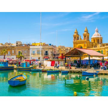 Lais Puzzle - Bunte Fischerboote ankern in Marsaxlokk, Malta - 40, 100, 200, 500, 1.000 & 2.000 Teile