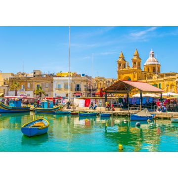 Lais Puzzle - Bunte Fischerboote ankern in Marsaxlokk, Malta - 1.000 Teile