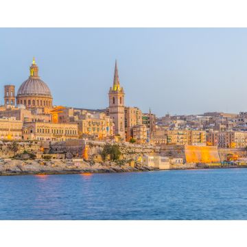 Lais Puzzle - Skyline von Valletta bei Sonnenuntergang, Malta - 40, 100, 200, 500, 1.000 & 2.000 Teile