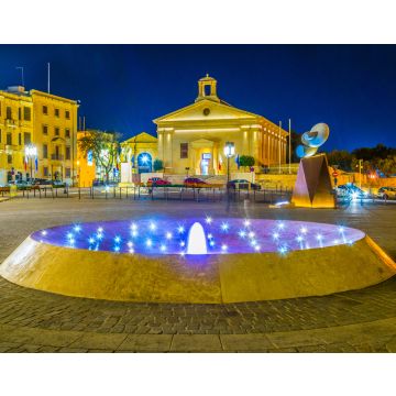 Lais Puzzle - Nachtansicht der maltesischen Börse in Valletta - 40, 100, 200, 500, 1.000 & 2.000 Teile