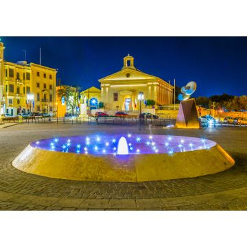 Lais Puzzle - Nachtansicht der maltesischen Börse in Valletta - 1.000 Teile